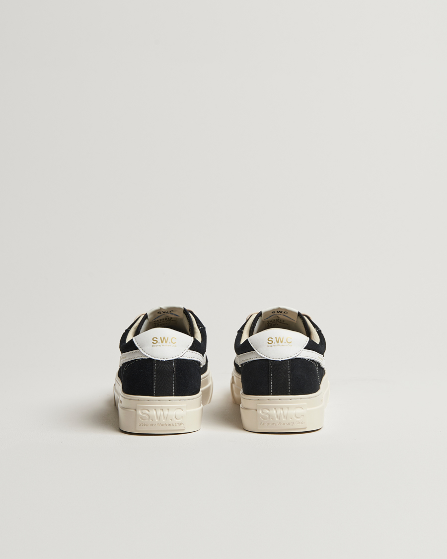 Herren | Sneaker | Stepney Workers Club | Dellow S-Strike Cupsole Suede Sneaker Black/White