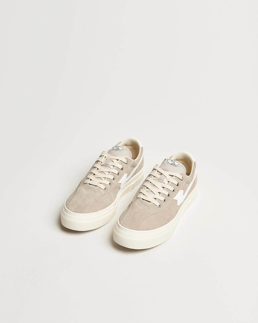 Herren | Sneaker | Stepney Workers Club | Dellow S-Strike Cupsole Suede Sneaker Lt Grey/White