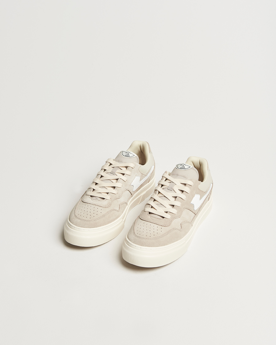 Herren | Stepney Workers Club Pearl S-Strike Suede Sneaker Lt Grey/White | Stepney Workers Club | Pearl S-Strike Suede Sneaker Lt Grey/White