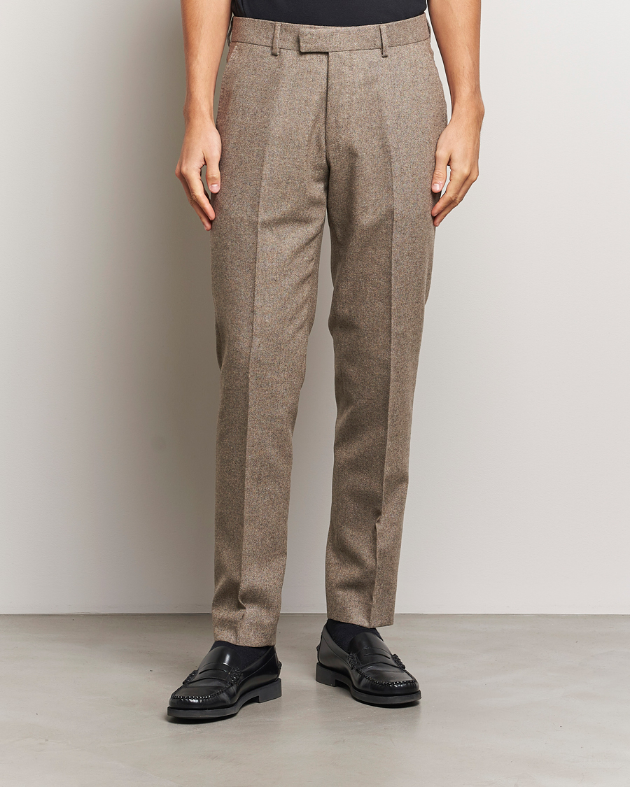 Herren | Hosen | Tiger of Sweden | Tenuta Brushed Wool Trousers Burlywood