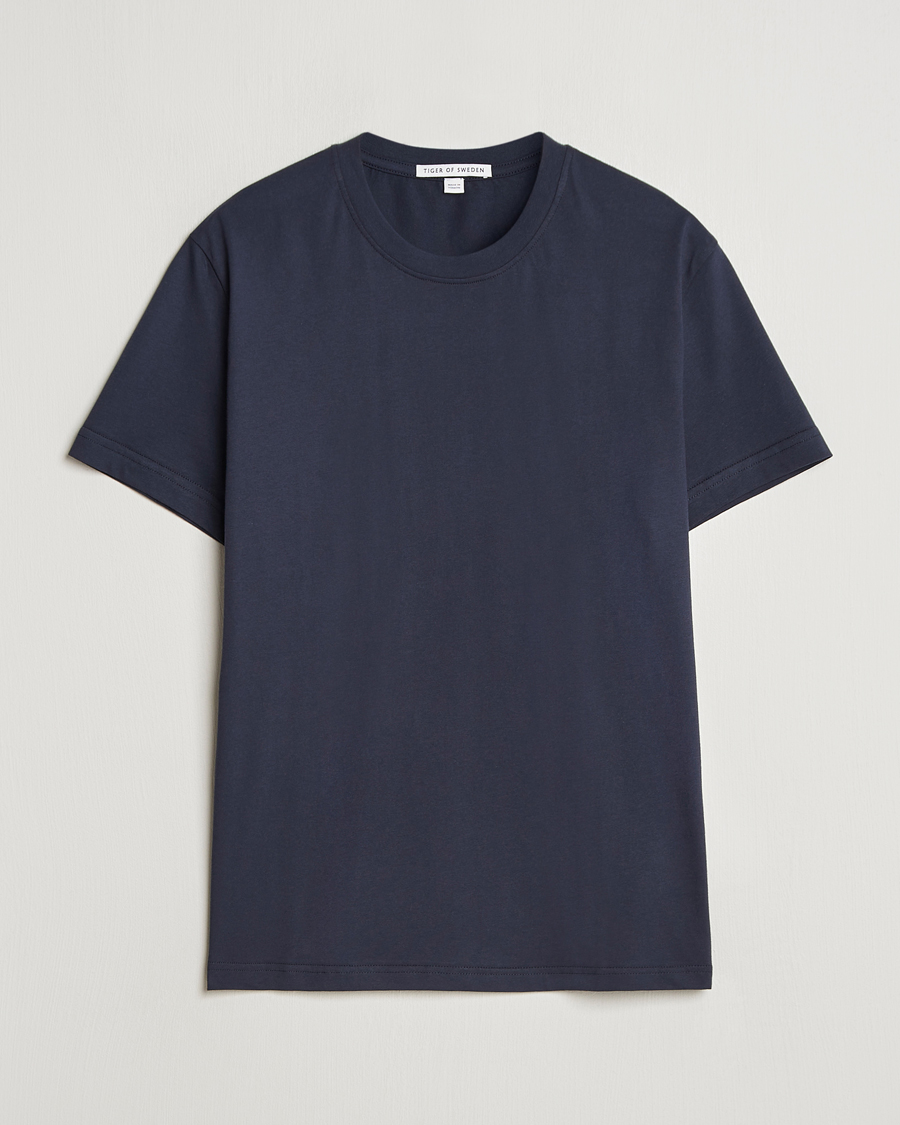 Herren | T-Shirts | Tiger of Sweden | Dillan Crew Neck T-Shirt Light Ink