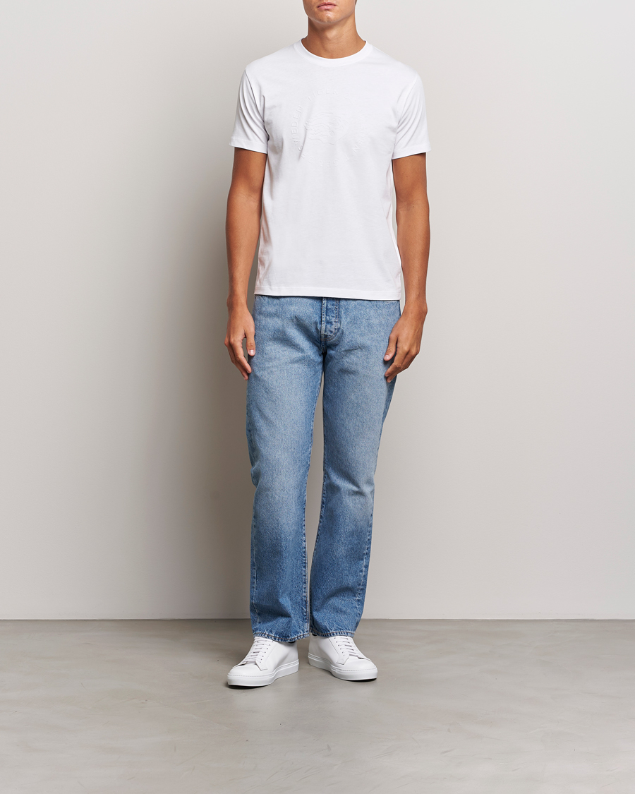 Herren | T-Shirts | Tiger of Sweden | Dillan Logo Crew Neck T-Shirt Pure White