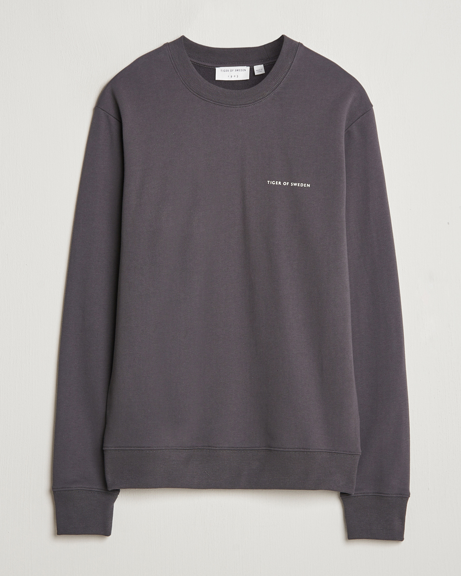 Herren | Pullover | Tiger of Sweden | Emerson Crew Neck Sweatshirt Charcoal