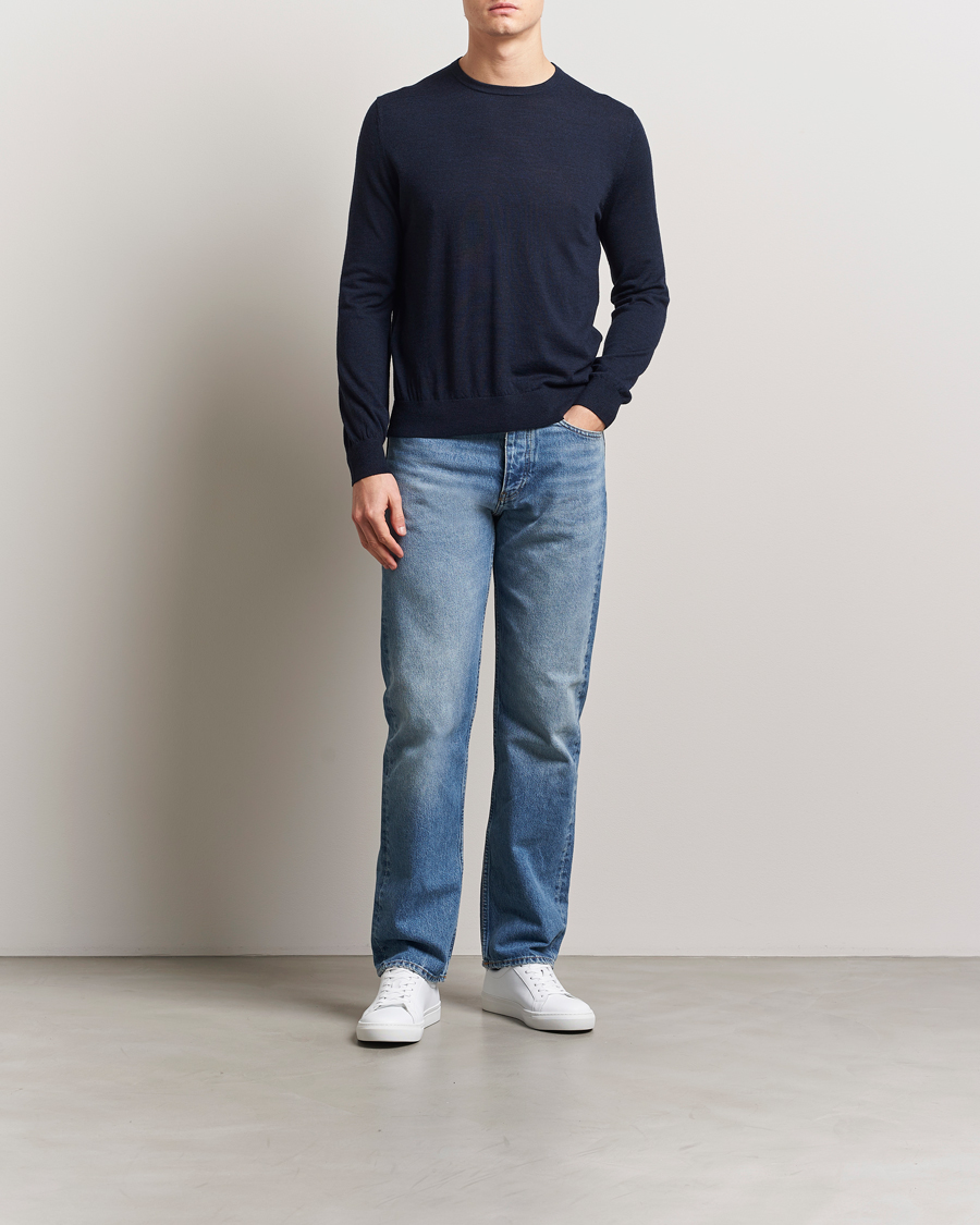 Herren | Pullover | Tiger of Sweden | Connor Crew Neck Pullover Light Ink