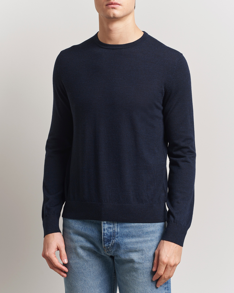 Herren | Pullover | Tiger of Sweden | Connor Crew Neck Pullover Light Ink