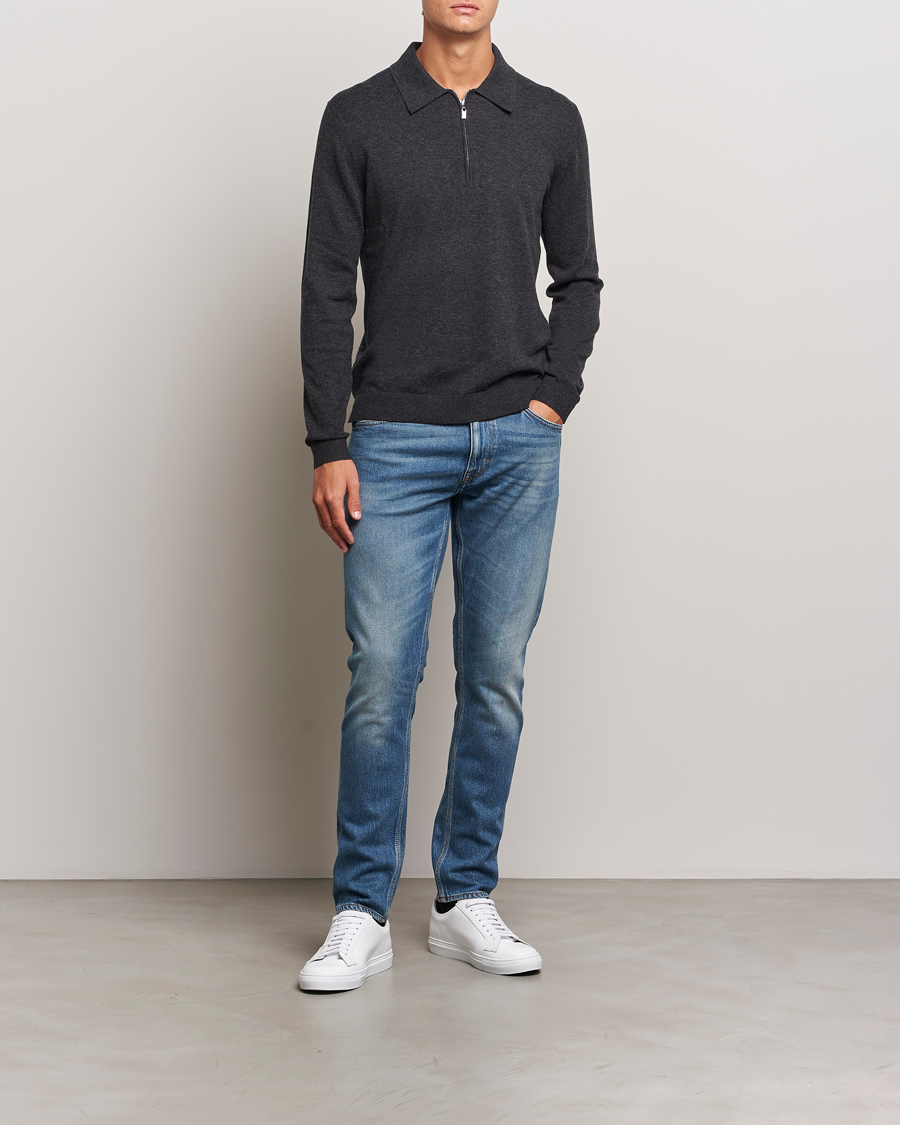 Herren | Jeans | Tiger of Sweden | Pistolero Stretch Cotton Jeans Medium Blue