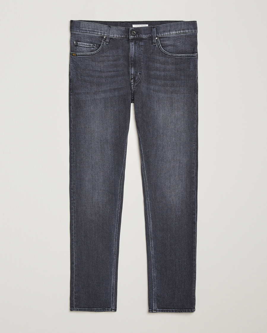 Herren | Jeans | Tiger of Sweden | Pistolero Stretch Cotton Jeans Washed Black