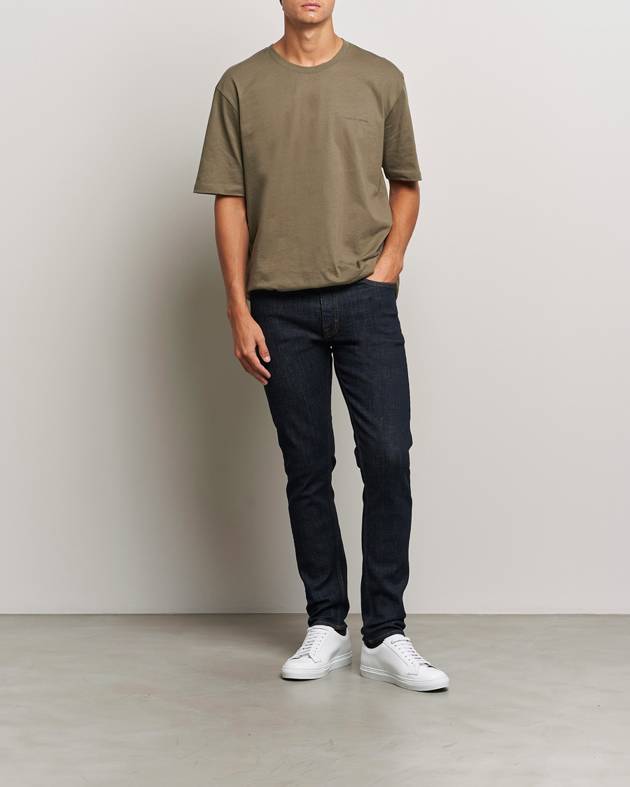 Herren | Jeans | Tiger of Sweden | Evolve Stretch Cotton Jeans Royal Blue