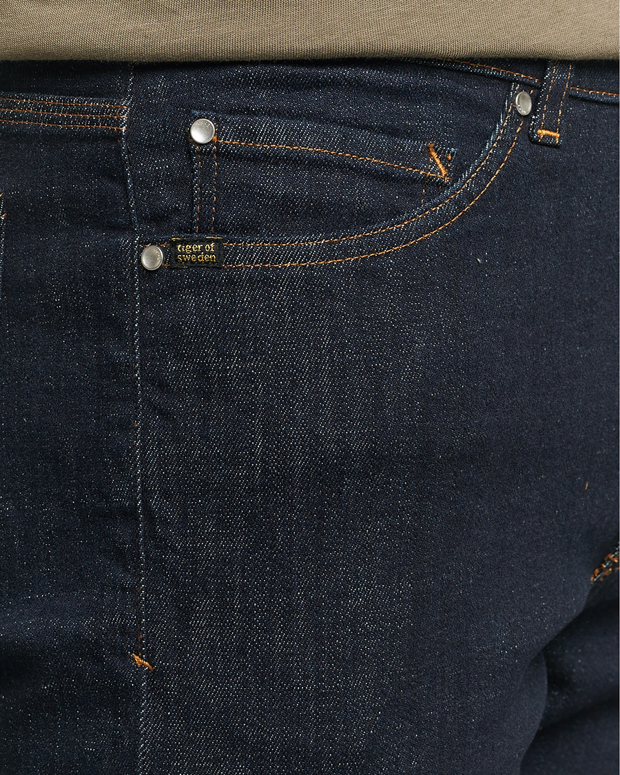 Herren | Jeans | Tiger of Sweden | Evolve Stretch Cotton Jeans Royal Blue