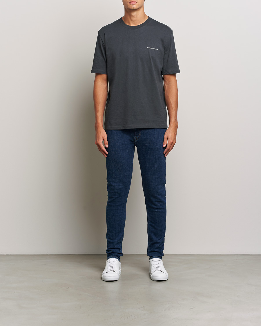Herren | Jeans | Tiger of Sweden | Evolve Stretch Cotton Jeans Medium Blue