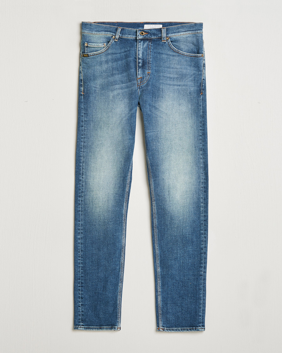 Herren | Jeans | Tiger of Sweden | Evolve Stretch Cotton Jeans Medium Blue