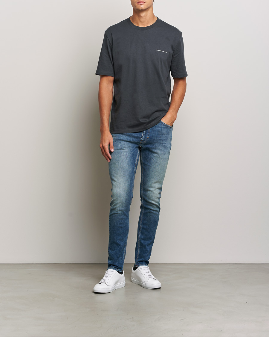 Herren | Jeans | Tiger of Sweden | Evolve Stretch Cotton Jeans Medium Blue