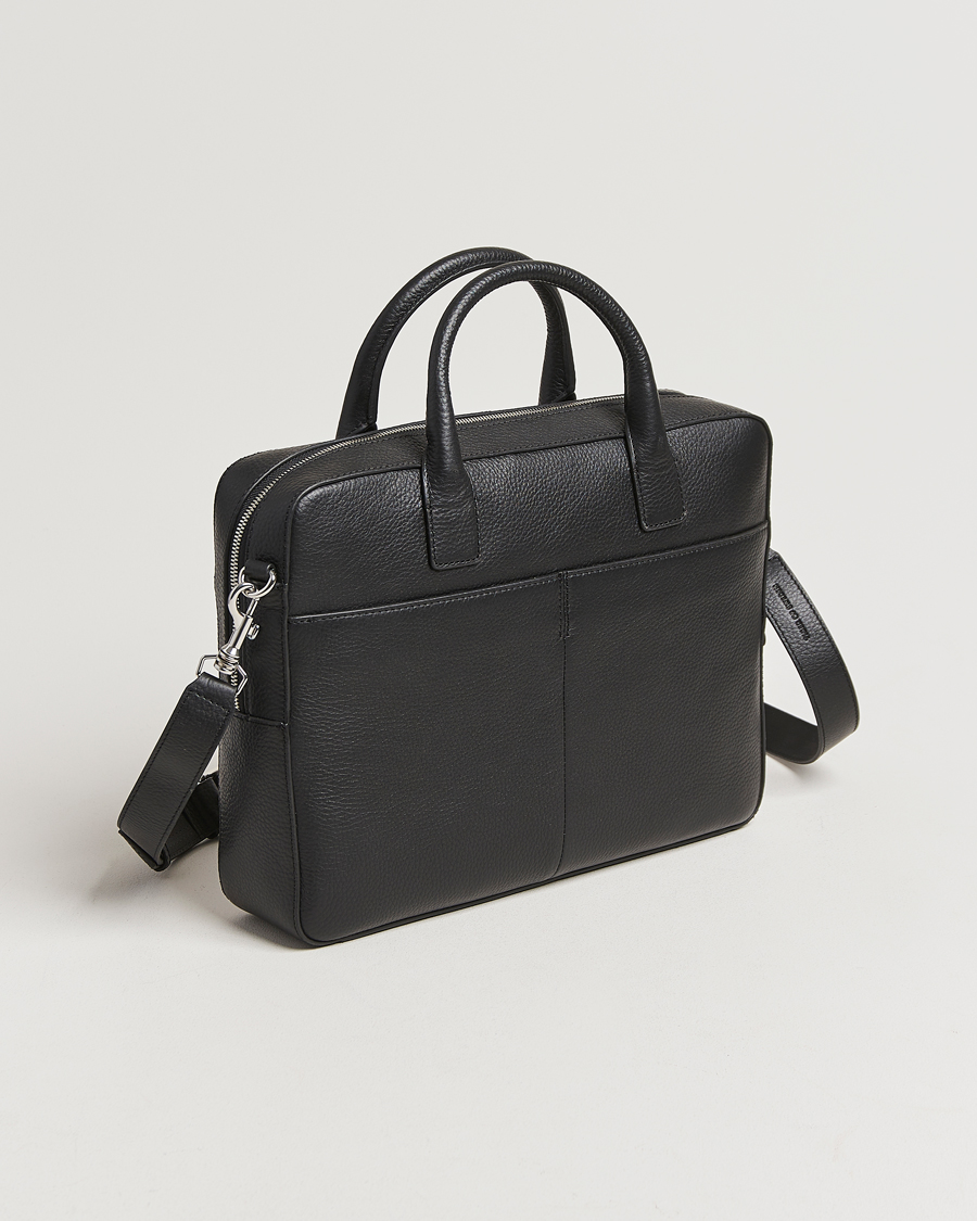 Herren | Tiger of Sweden Beckholmen Leather Briefcase Black | Tiger of Sweden | Beckholmen Leather Briefcase Black