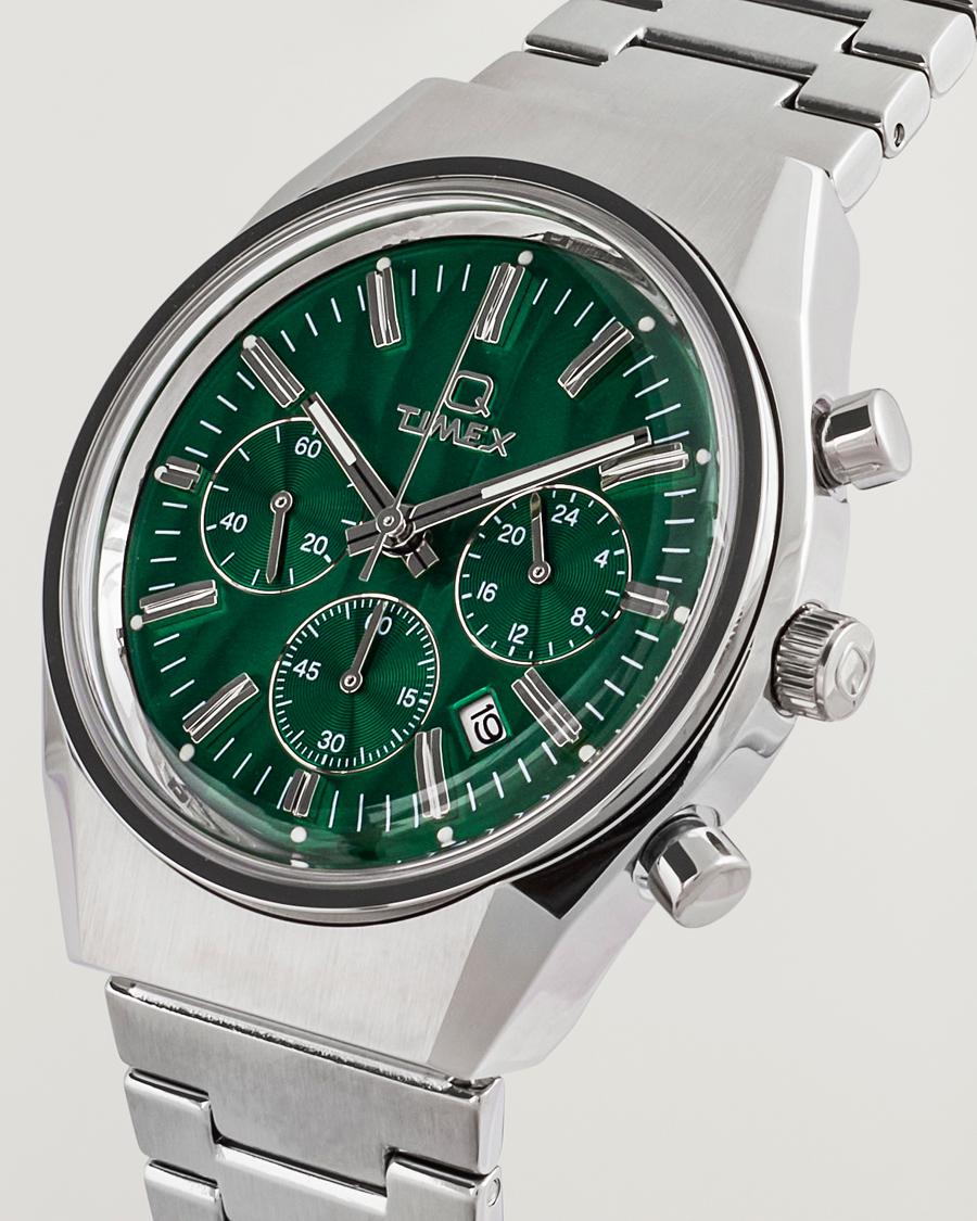 Herren | Timex Q Timex Falcon Eye Chronograph 40mm Green Dial | Timex | Q Falcon Eye Chronograph 40mm Green Dial