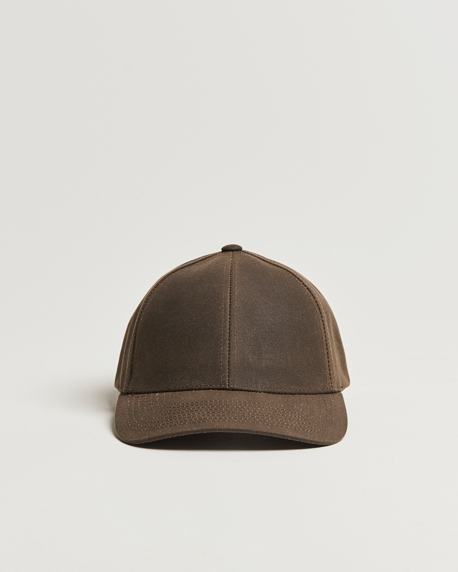 Herren | Hüte & Mützen | Varsity Headwear | Oilskin Baseball Cap Chestnut Brown