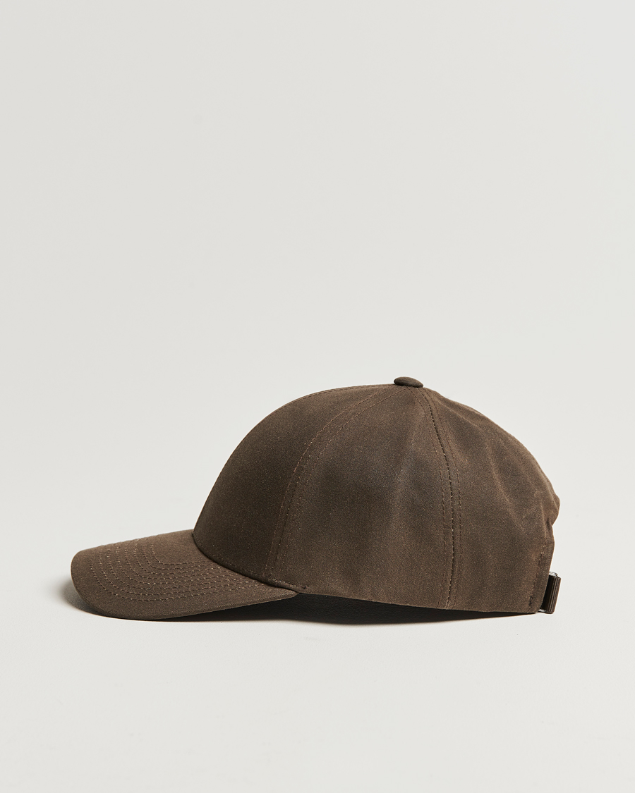 Herren | Hüte & Mützen | Varsity Headwear | Oilskin Baseball Cap Chestnut Brown