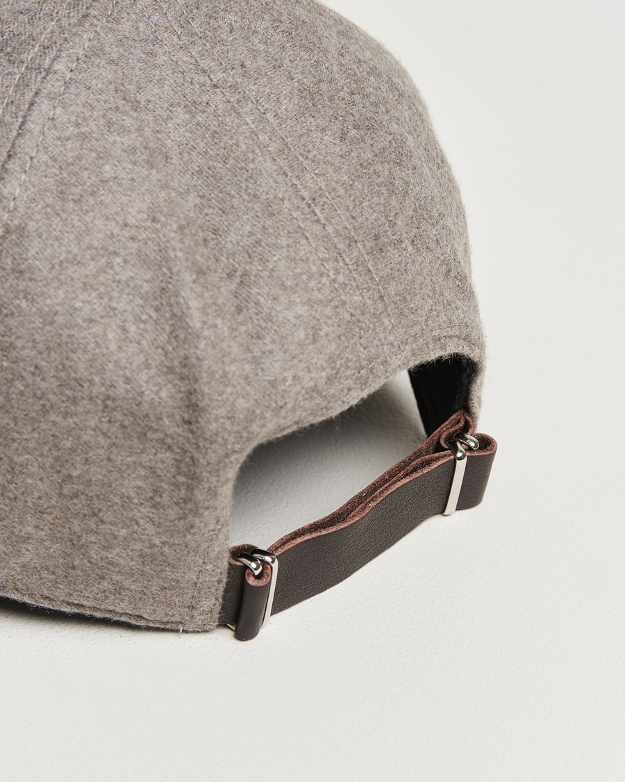 Herren | Hüte & Mützen | Varsity Headwear | Cashmere Baseball Cap Marble Beige