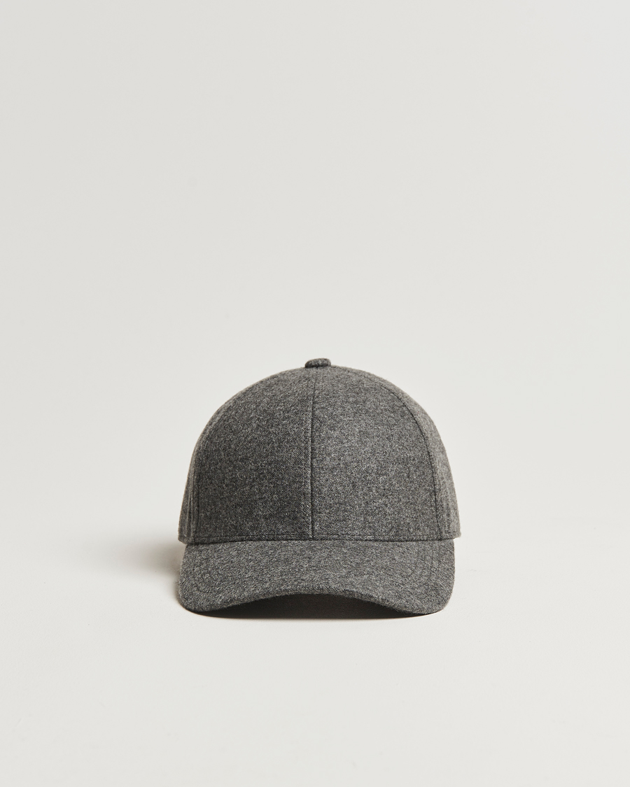 Herren | Hüte & Mützen | Varsity Headwear | Cashmere Baseball Cap Flint Grey