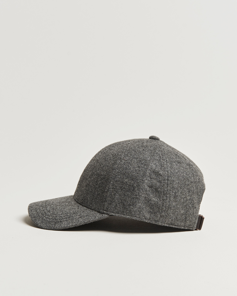 Herren | Hüte & Mützen | Varsity Headwear | Cashmere Baseball Cap Flint Grey