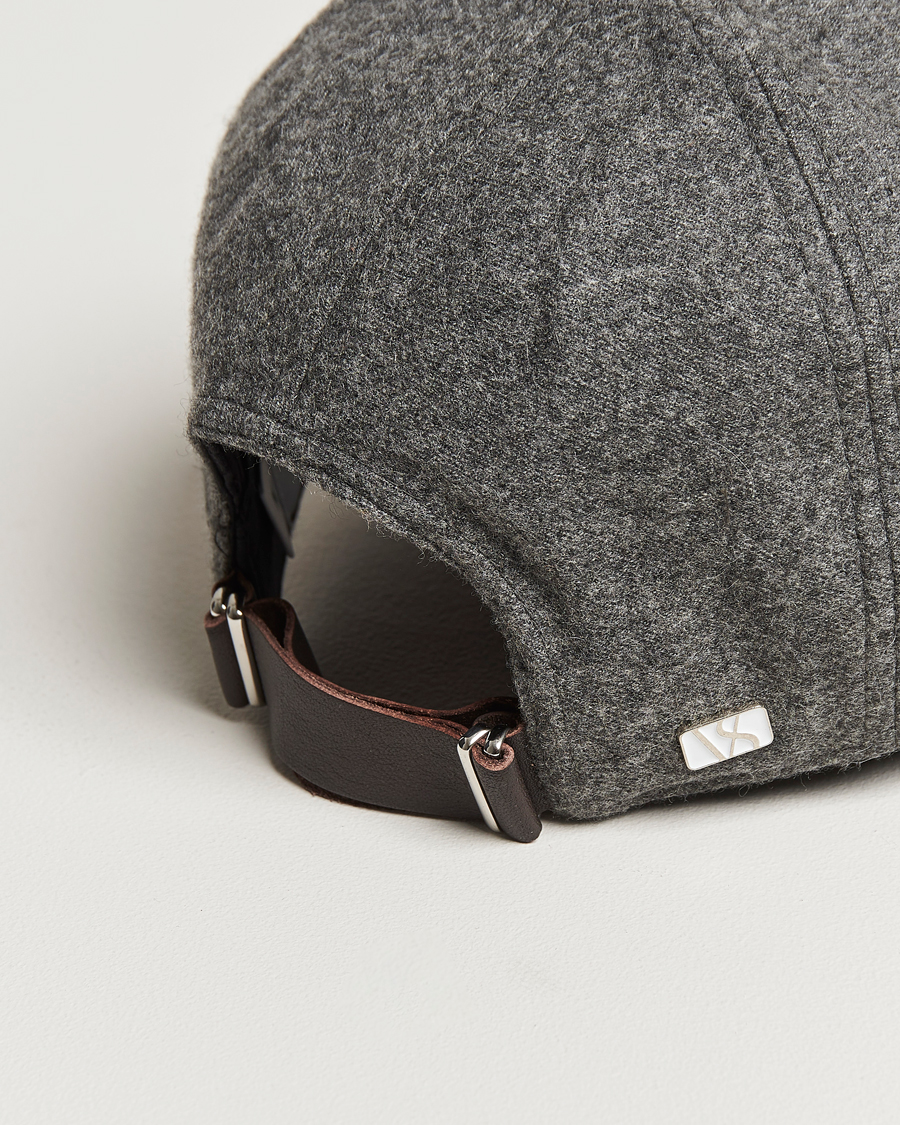 Herren | Hüte & Mützen | Varsity Headwear | Cashmere Baseball Cap Flint Grey