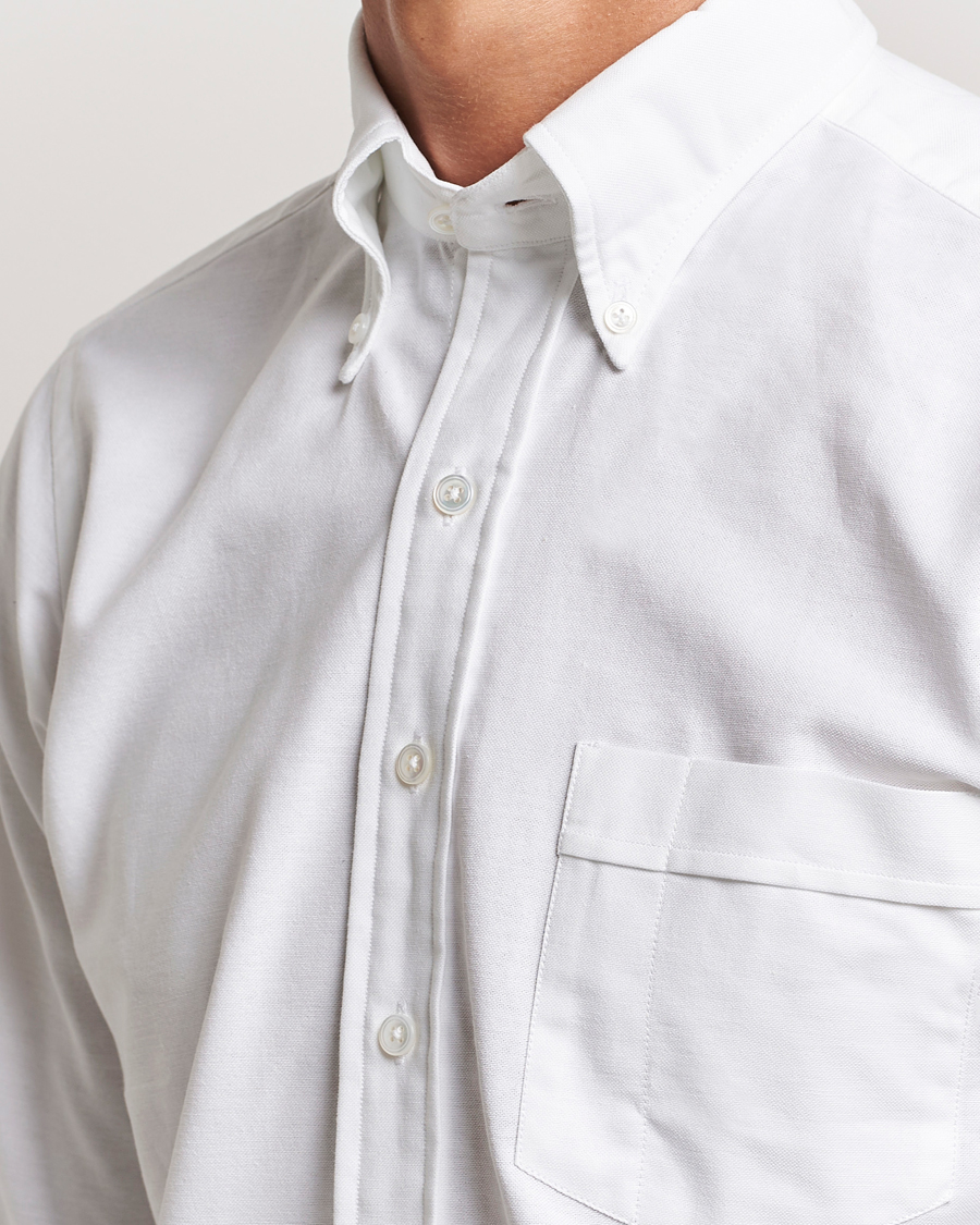 Herren | Hemden | Drake's | Button Down Oxford Shirt White