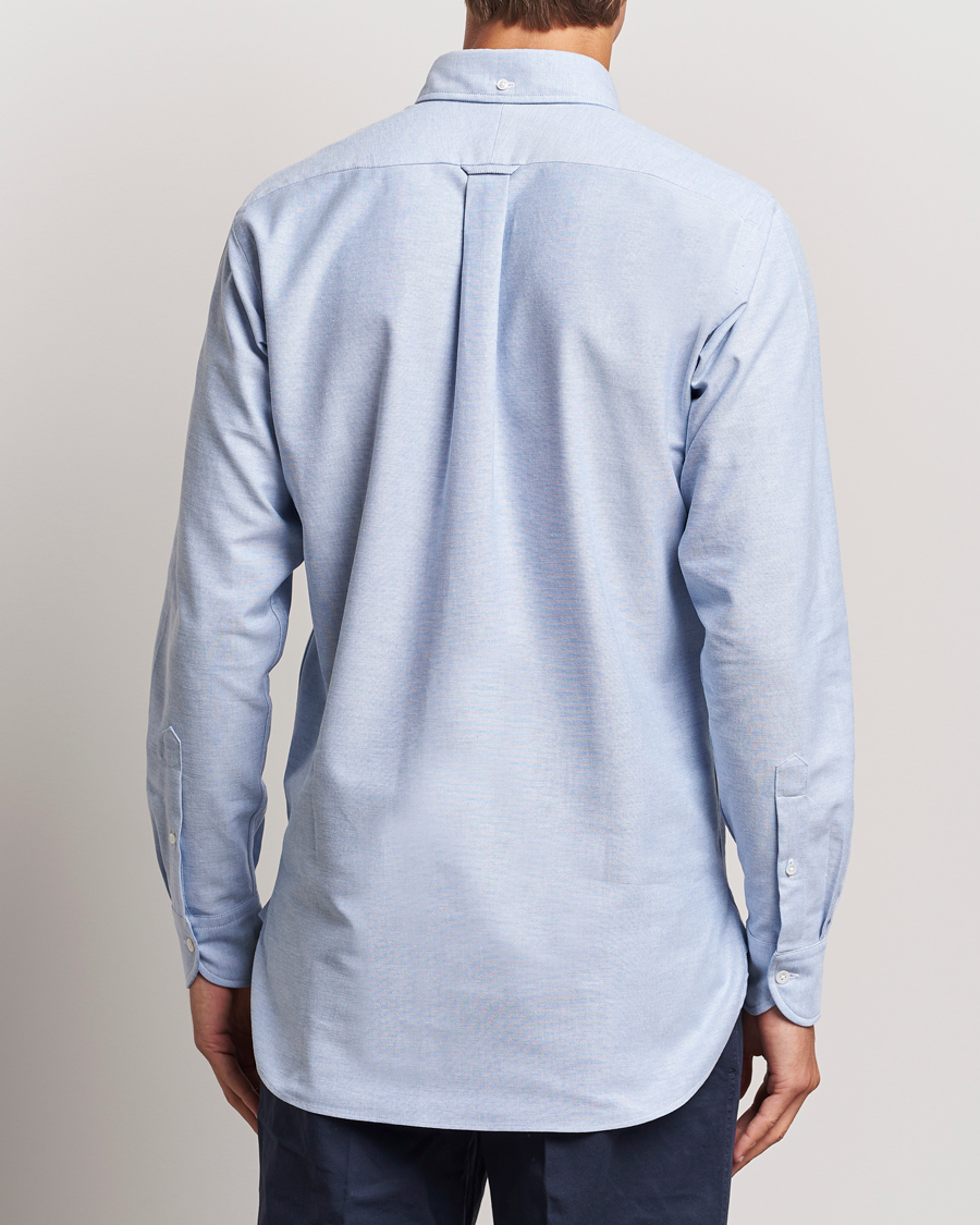 Herren | Hemden | Drake's | Button Down Oxford Shirt Blue