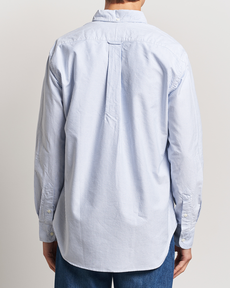Herren | Hemden | Gitman Vintage | Button Down Striped Oxford Shirt Light Blue