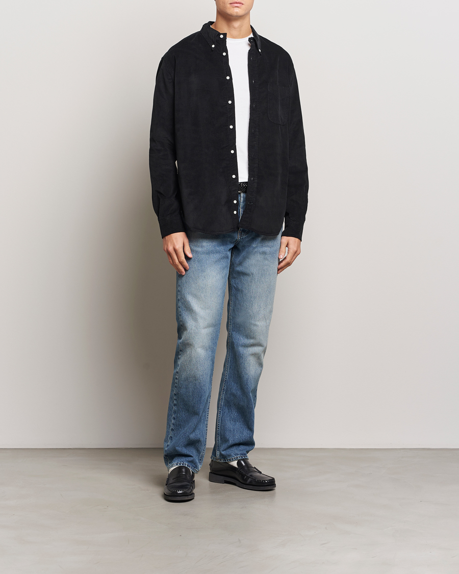 Herren | Hemden | Gitman Vintage | Button Down Corduroy Shirt Black