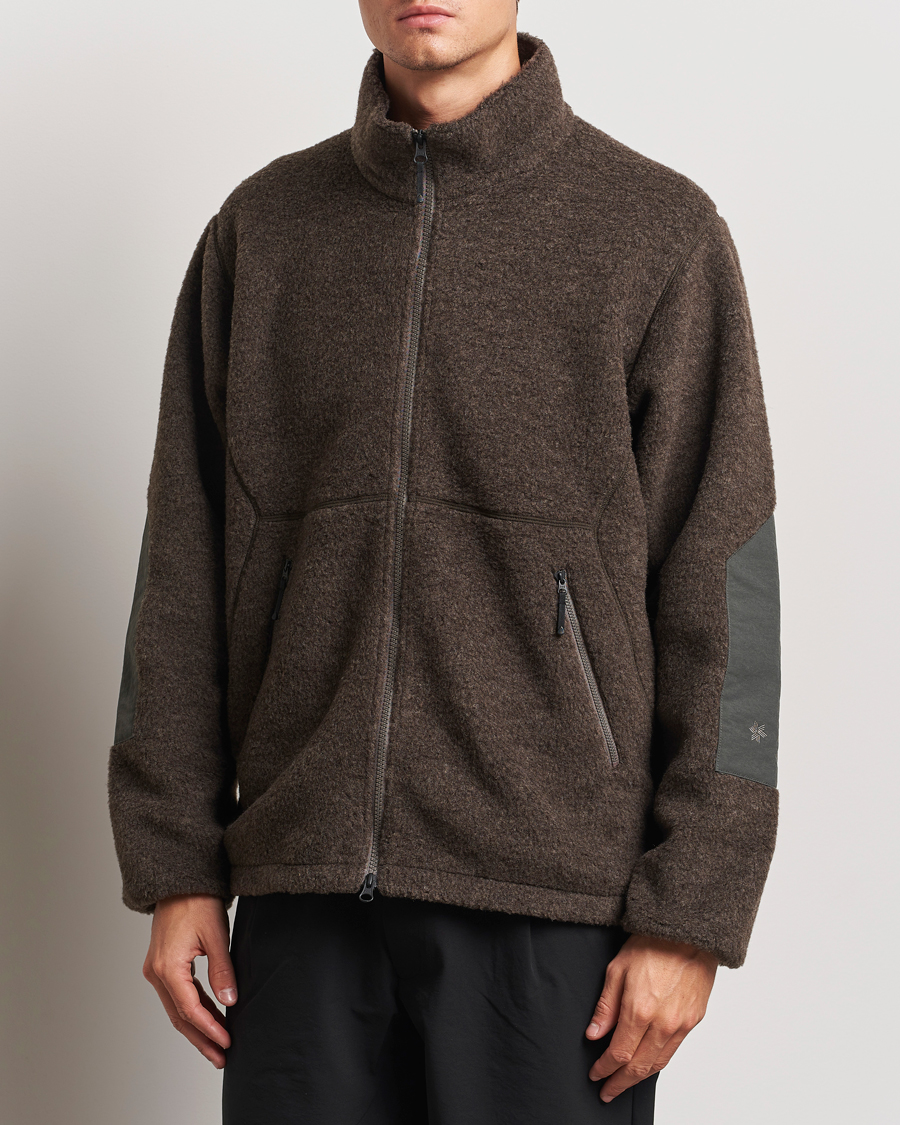 Herren | Jacken | Goldwin | Wool Boa Fleece Jacket Brown