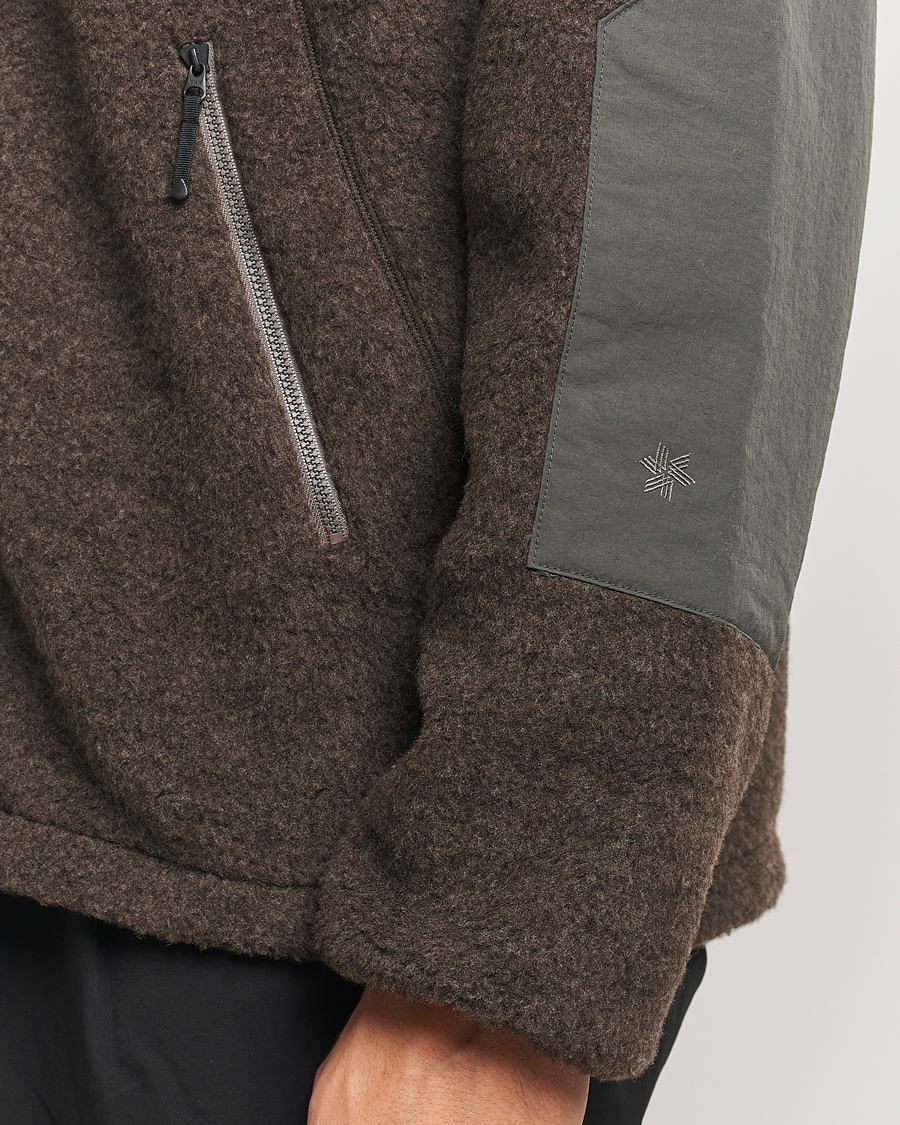 Herren | Jacken | Goldwin | Wool Boa Fleece Jacket Brown