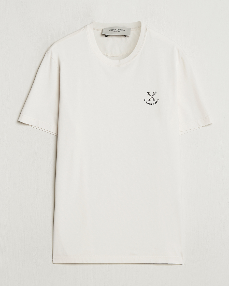 Herren | T-Shirts | Golden Goose | Journey Short Sleeve T-Shirt Heritage White