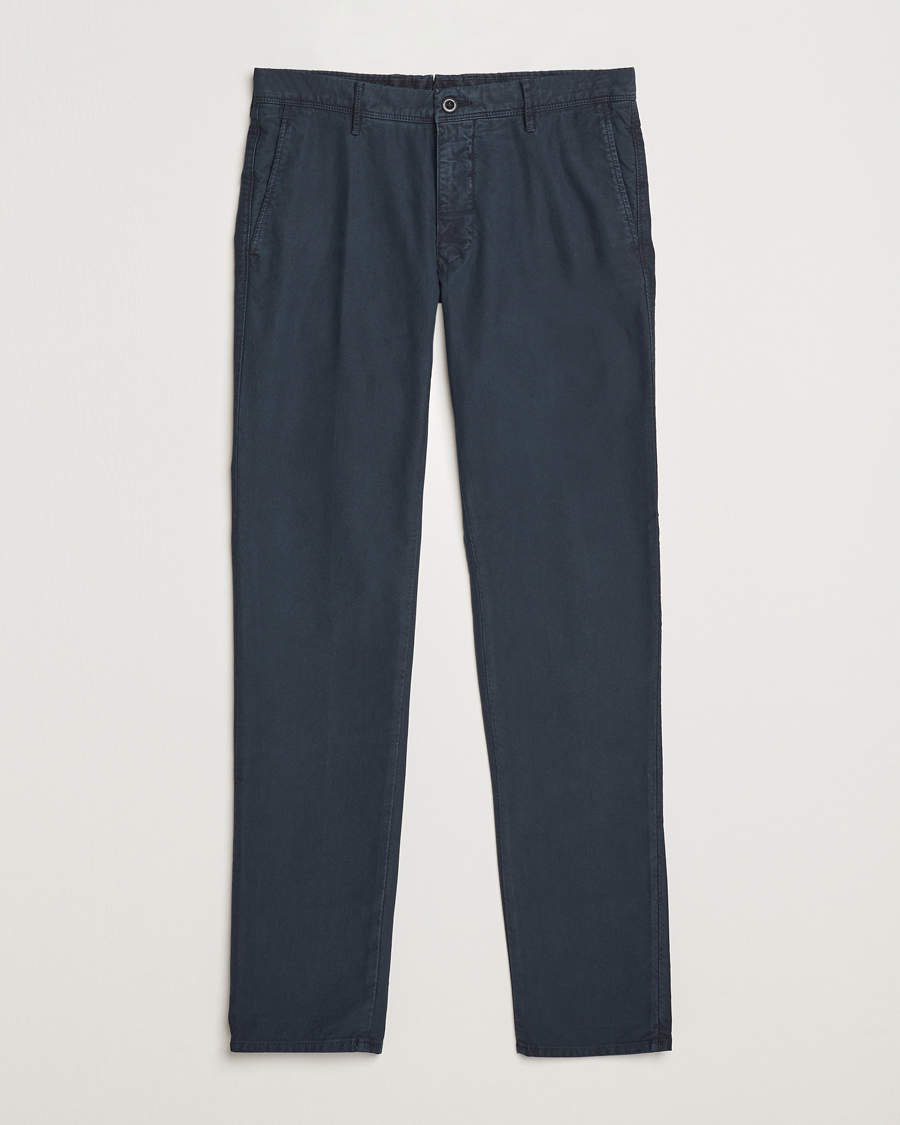 Herren | Hosen | Incotex | Slim Fit Garment Dyed Slacks Navy
