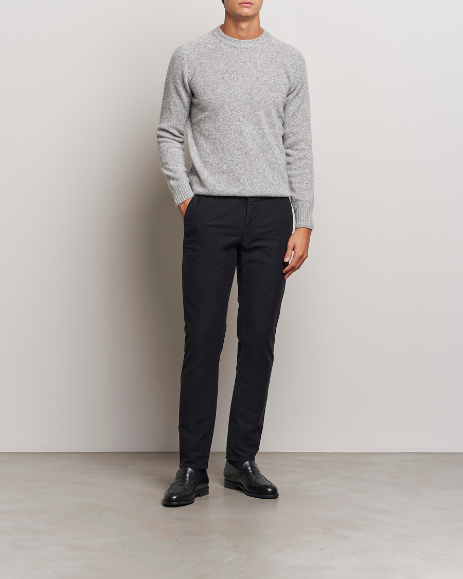 Herren | Hosen | Incotex | Slim Fit Garment Dyed Slacks Black