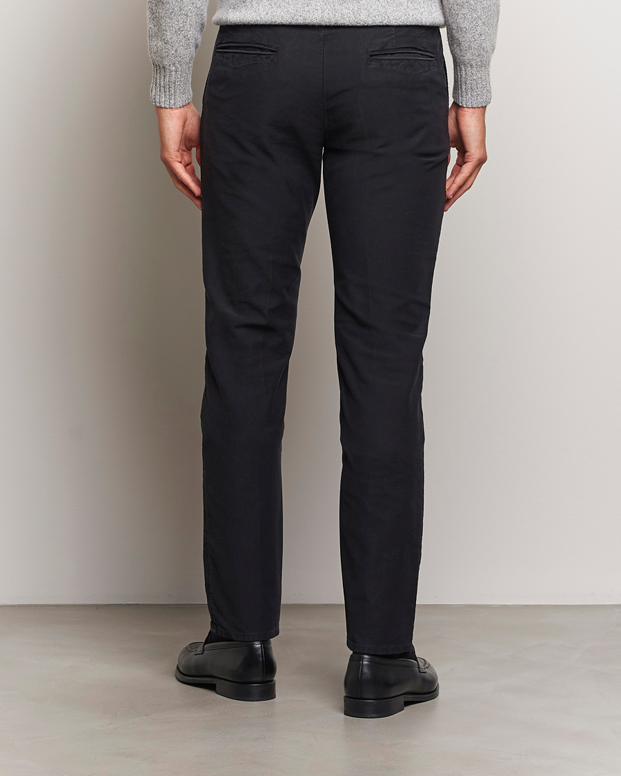 Herren | Hosen | Incotex | Slim Fit Garment Dyed Slacks Black