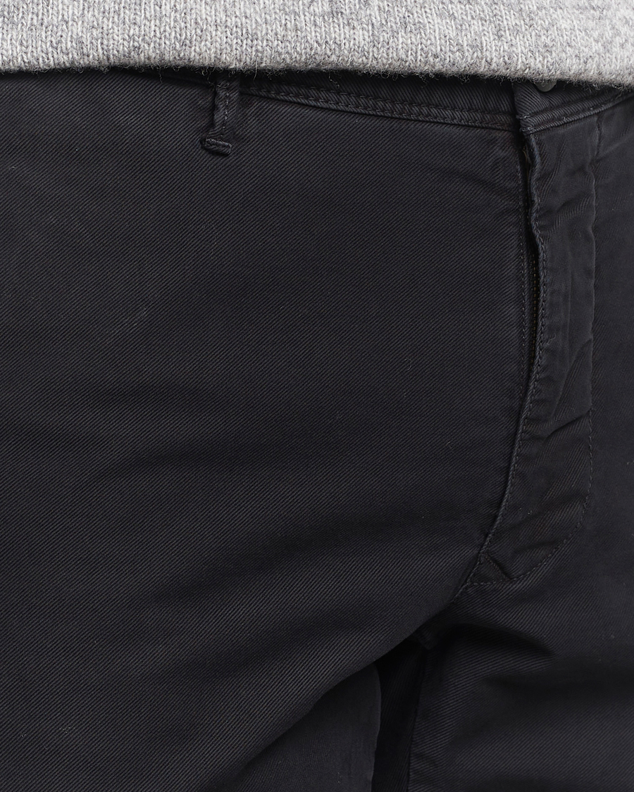 Herren | Hosen | Incotex | Slim Fit Garment Dyed Slacks Black