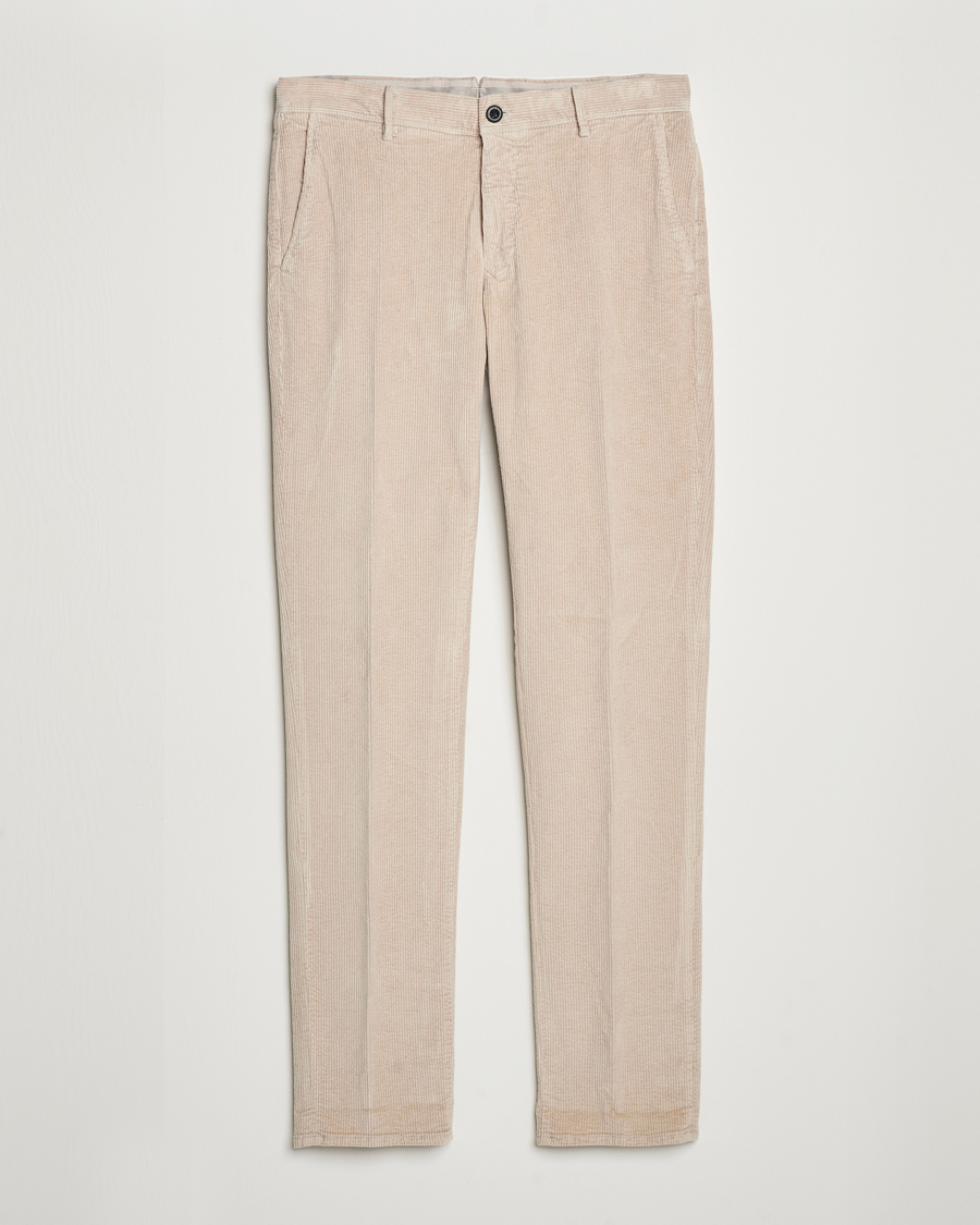 Herren | Hosen | Incotex | Slim Fit Leisure Cord Slacks Light Beige