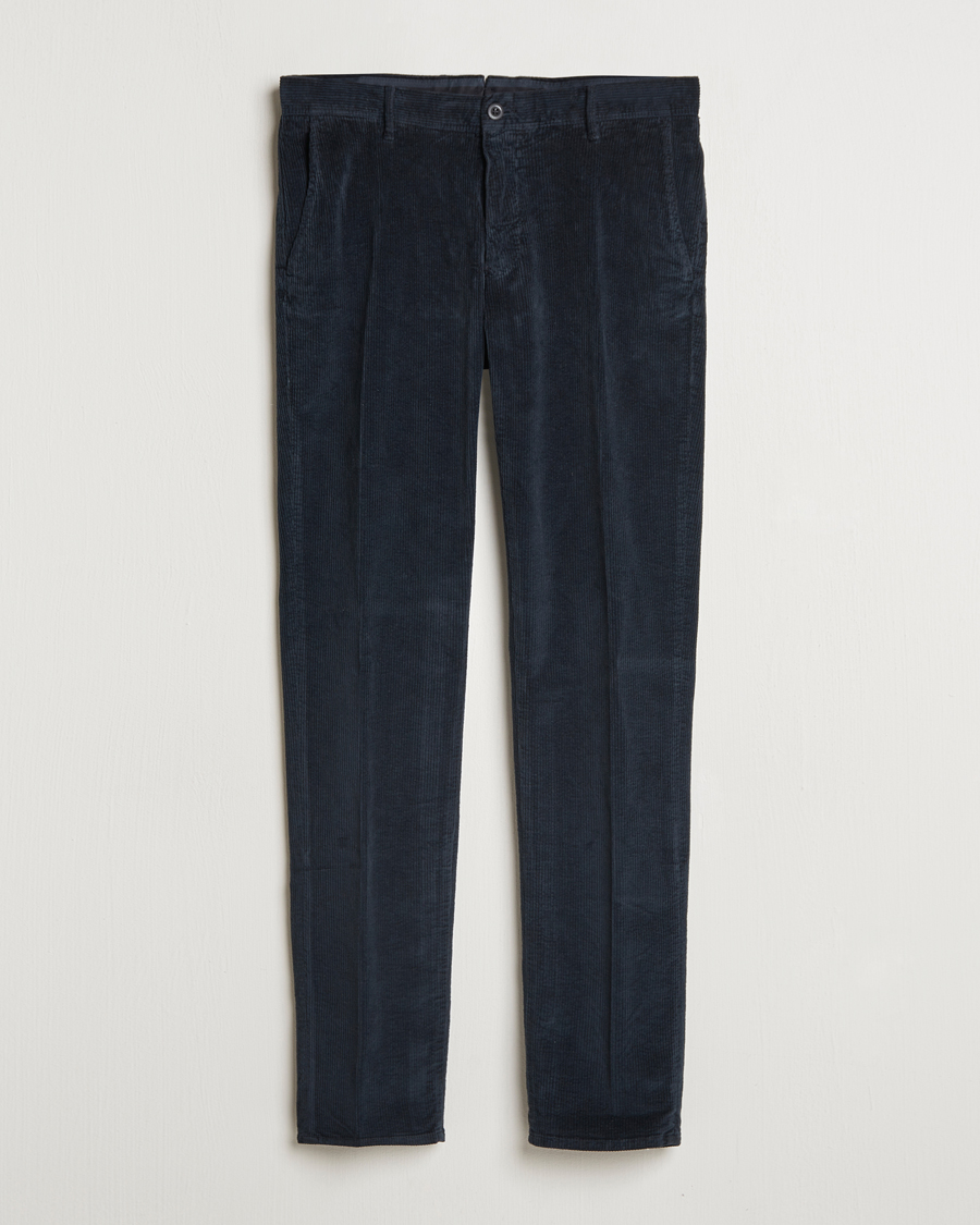 Herren | Hosen | Incotex | Slim Fit Leisure Cord Slacks Navy