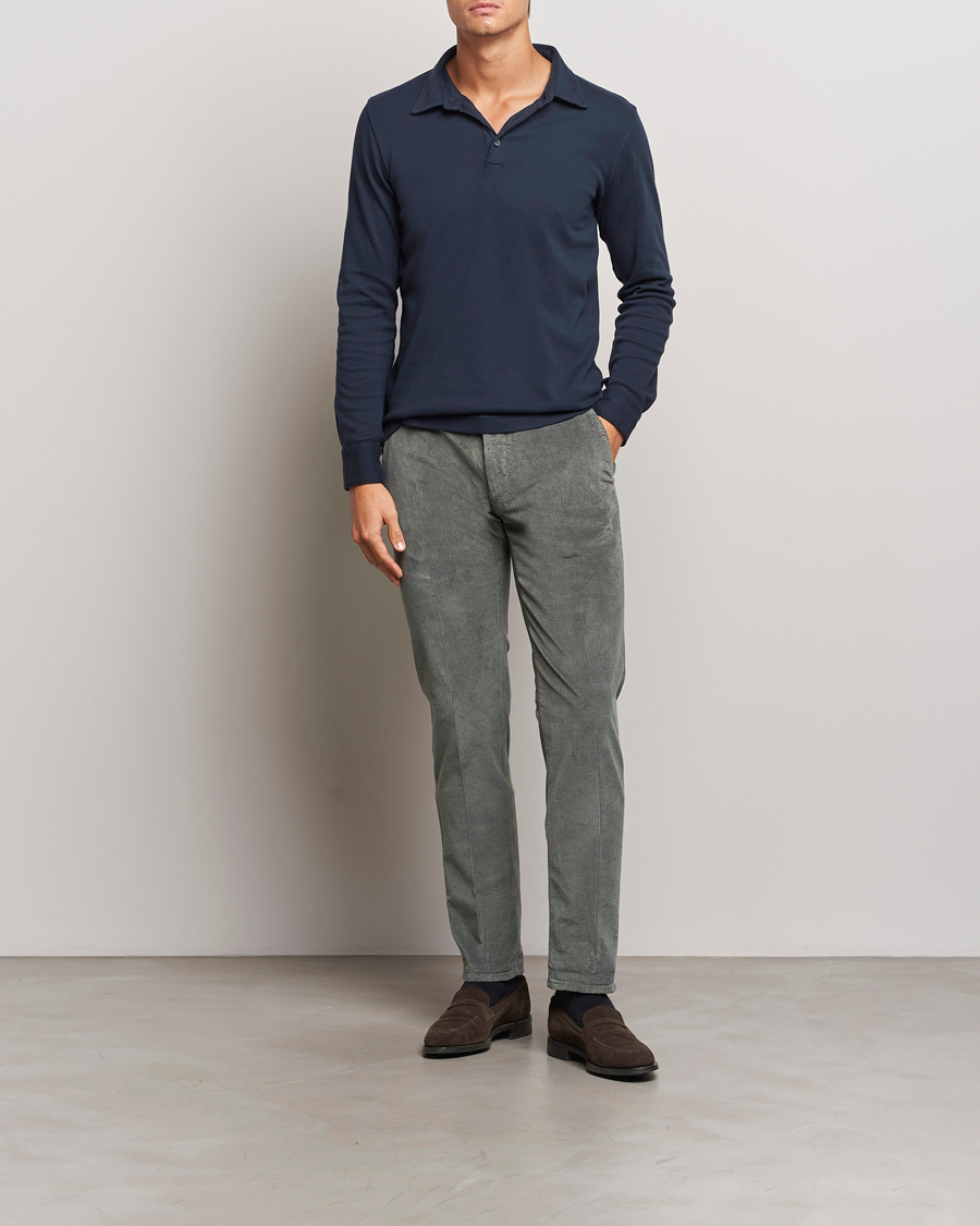 Herren | Hosen | Incotex | Slim Fit Leisure Cord Slacks Grey