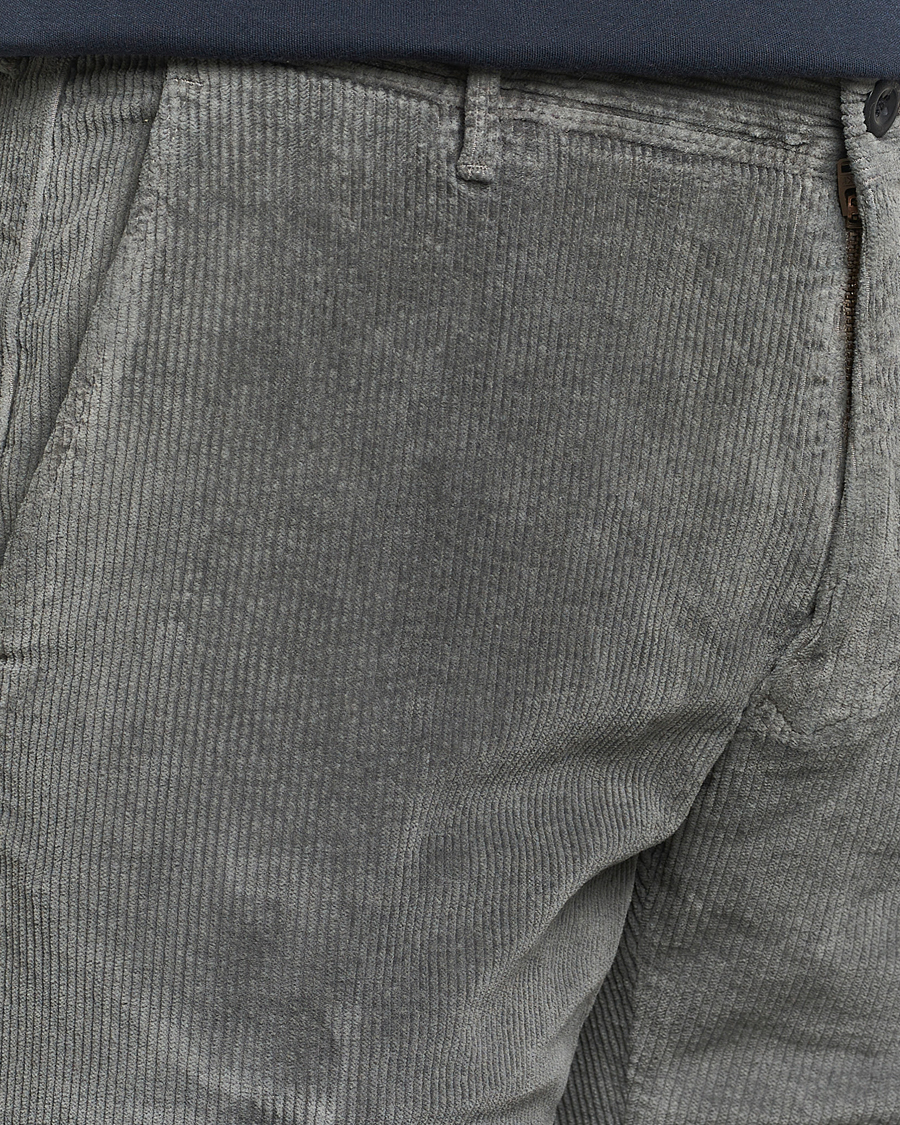 Herren | Hosen | Incotex | Slim Fit Leisure Cord Slacks Grey