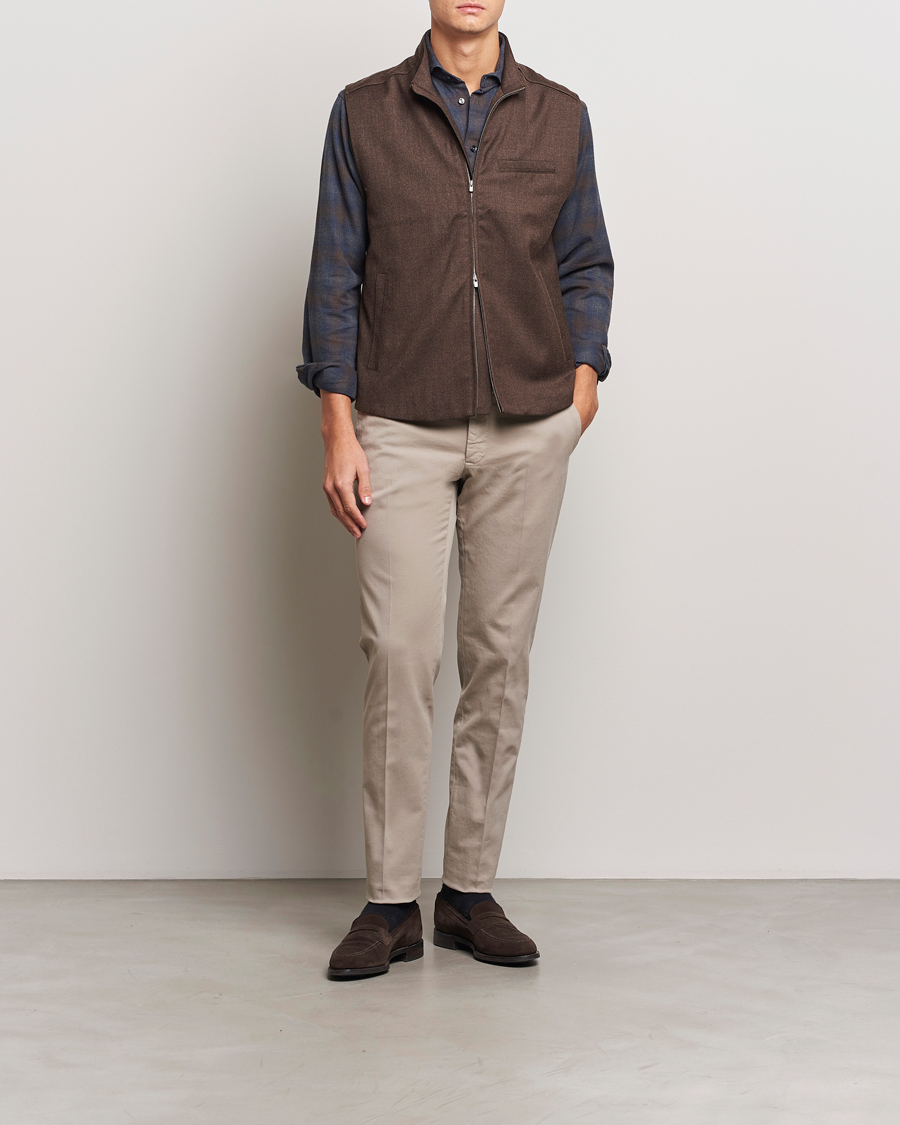 Herren | Hosen | Incotex | Slim Fit Cotton Stretch Chinos Khaki
