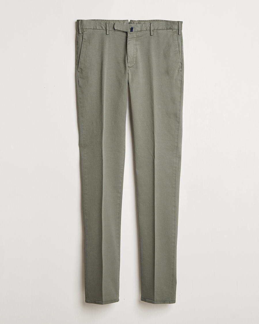 Herren | Hosen | Incotex | Slim Fit Cotton Stretch Chinos Dark Green