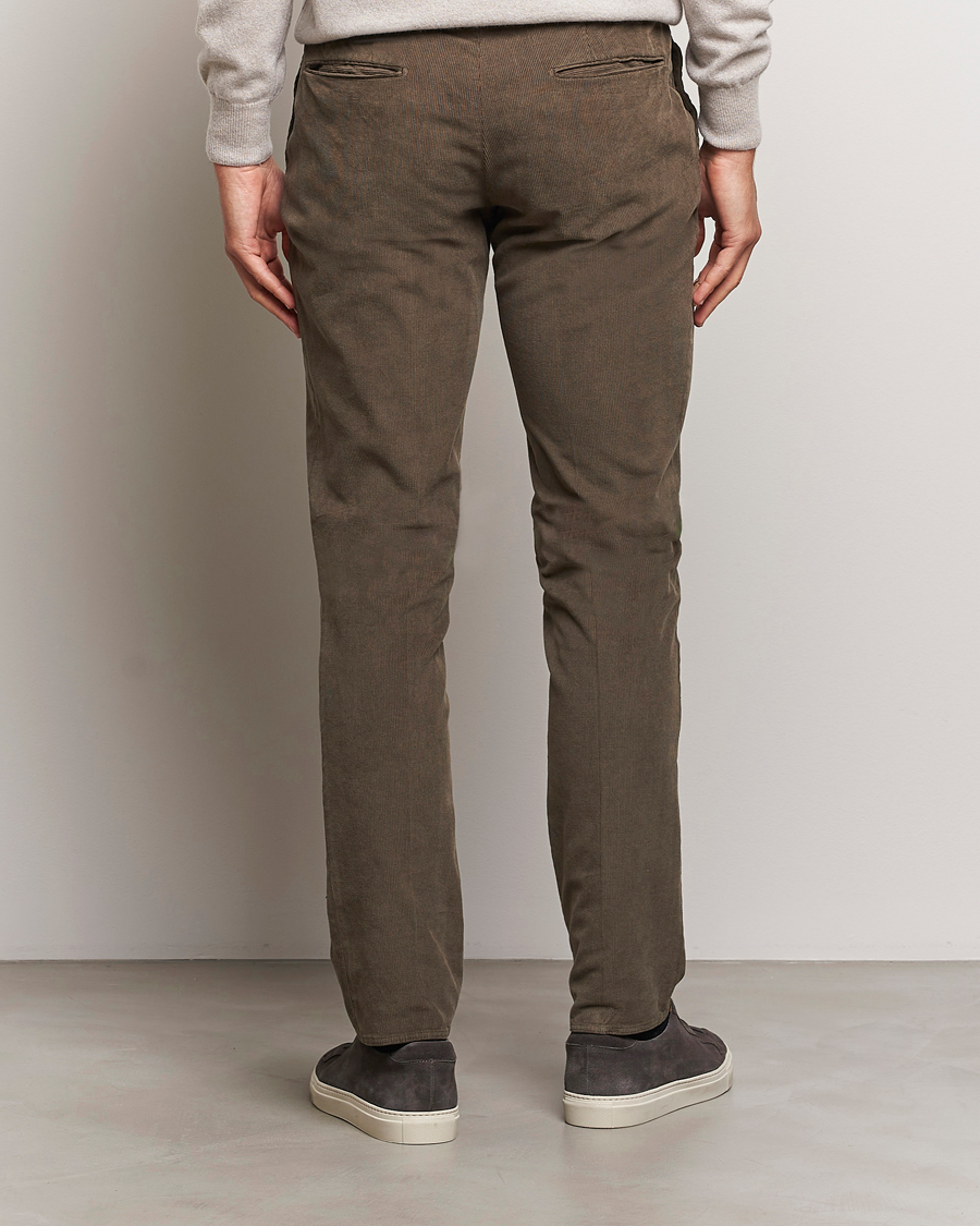Herren | Hosen | Incotex | Slim Fit Baby Corduroy Trousers Brown