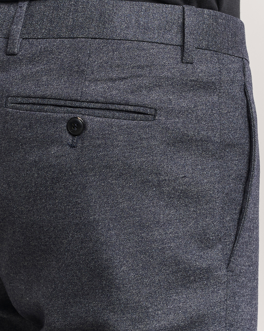 Herren | Giorgio Armani Soho Wool/Cashmere Flannel Suit Navy Melange | Giorgio Armani | Soho Wool/Cashmere Flannel Suit Navy Melange