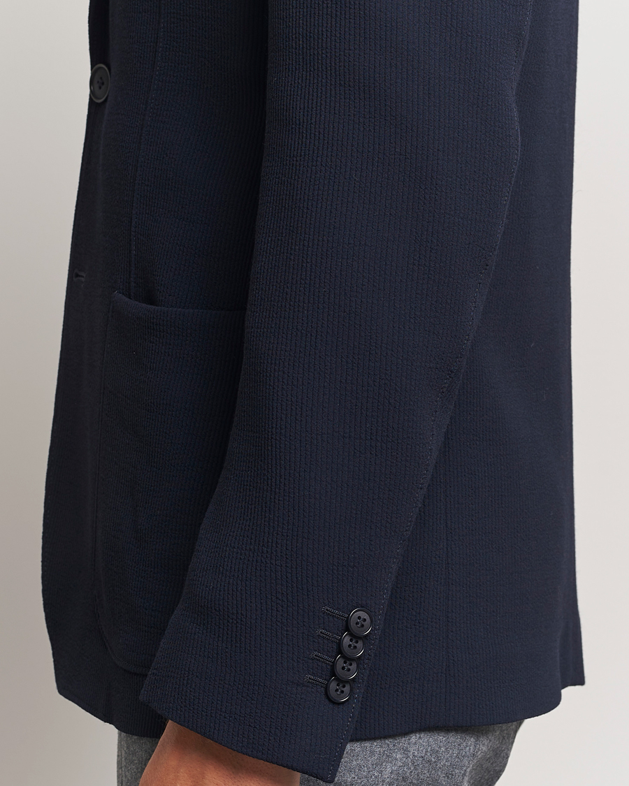 Herren | Sakkos | Giorgio Armani | Stretch Wool Blazer Navy