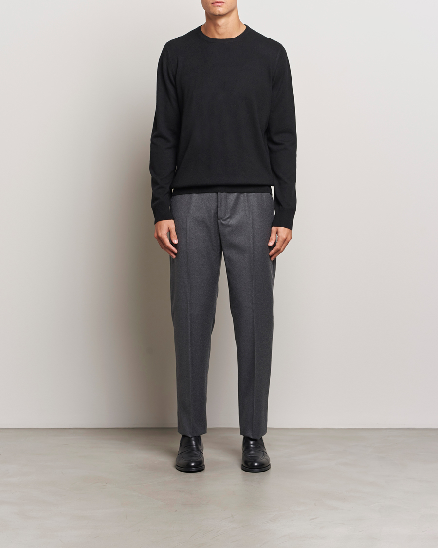 Herren | Hosen | Incotex | Regular Fit Flannel Trousers Grey