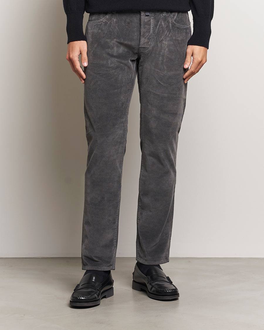 Herren | Hosen | Jacob Cohën | Bard 5-Pocket Medium Corduroy Trousers Grey