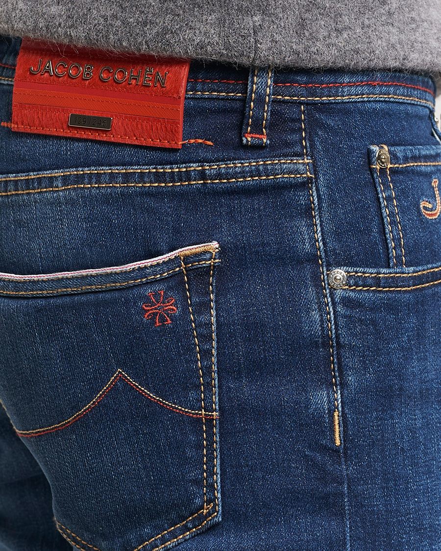 Herren | Jeans | Jacob Cohën | Nick Limited Edition Slim Fit Jeans Mid Blue