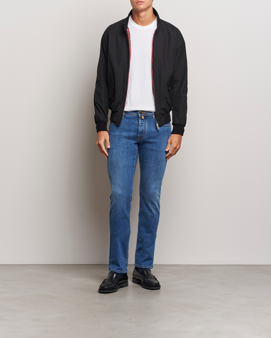 Herren | Jeans | Jacob Cohën | Nick Slim Fit Streatch Jeans Light Blue