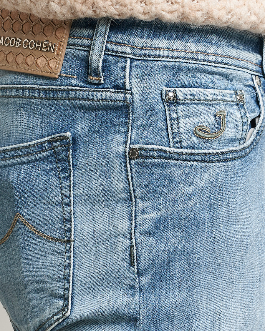 Herren | Jeans | Jacob Cohën | Bard Slim Fit Streatch Jeans Light Blue