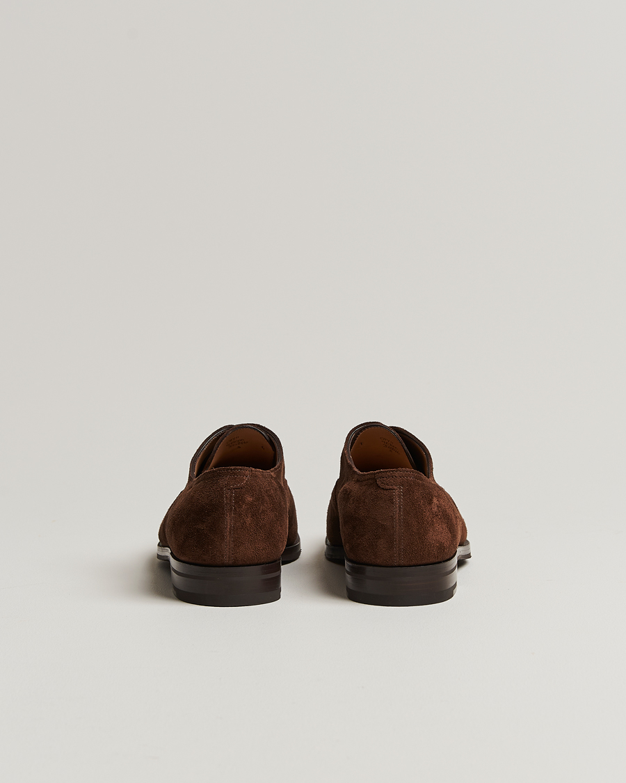 Herren | John Lobb City II Oxford Dark Brown Suede | John Lobb | City II Oxford Dark Brown Suede